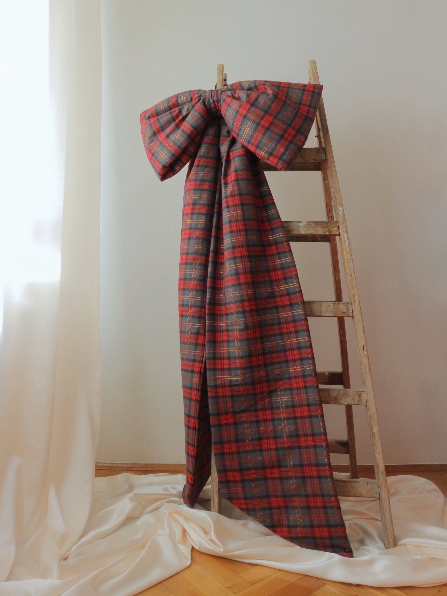 red tartan _ božićna mašna _ take tha break _ proizvedeno u Hrtvatskoj (2)